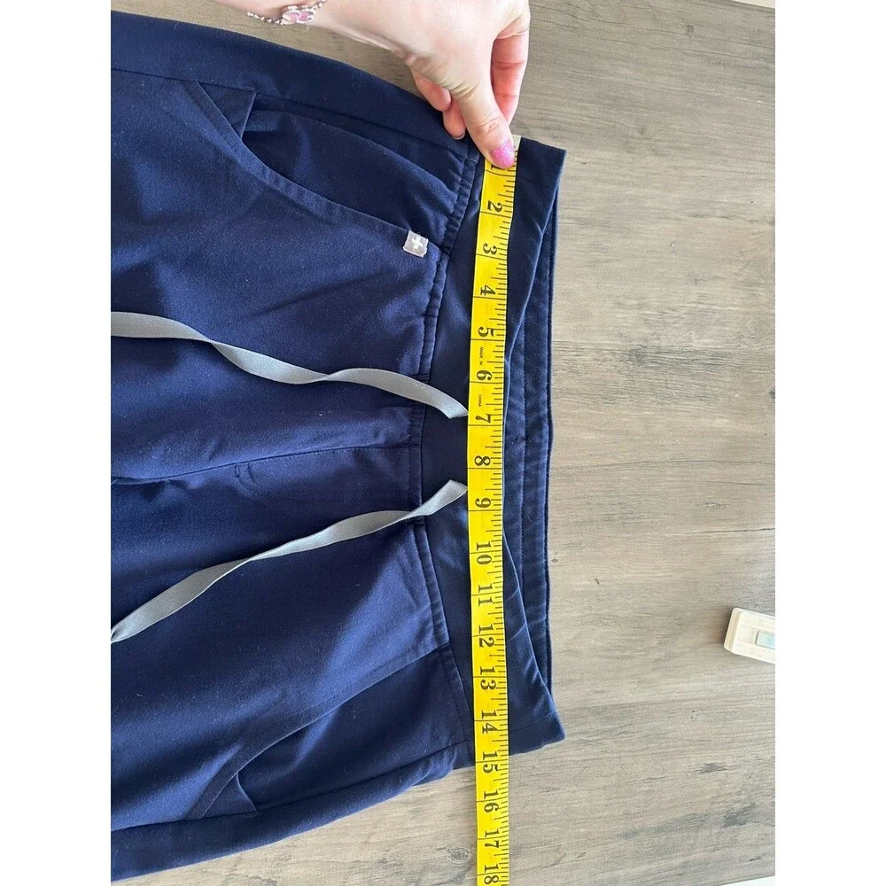 FIGS Zamora High Waisted Scrub Pants Jogger Navy Blue Size S